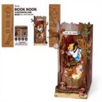 Luxury DIY Book Nook – Wonderland Miniature Scene (Rolife Fall Into Wonder TGB12) مجسم كتاب ديكوري خشبي فاخر – عالم العجائب