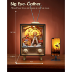 ⁦Luxury DIY Wooden Ferris Wheel Music Box – LED Light Model (Rolife Sunset Carnival AMT01) مجسم موسيقي خشبي فاخر – عجلة ملاهي بإضاءة LED (DIY للكبار)⁩ - الصورة ⁦6⁩