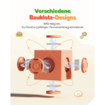 ⁦Magnetic Building Blocks for Kids – Creative City Set (46 PCS) مكعبات البناء المغناطيسية للأطفال – مجموعة المدينة الإبداعية 46 قطعة⁩ - الصورة ⁦10⁩