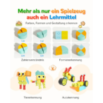 ⁦Magnetic Building Blocks for Kids – Creative City Set (46 PCS) مكعبات البناء المغناطيسية للأطفال – مجموعة المدينة الإبداعية 46 قطعة⁩ - الصورة ⁦8⁩