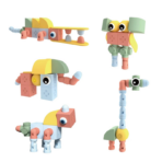 ⁦Magnetic Building Blocks – Creative Animal Zoo Set (32 PCS) مكعبات مغناطيسية للأطفال – عالم الحيوانات الإبداعي 32 قطعة⁩ - الصورة ⁦9⁩