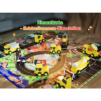 ⁦Magnetic Construction Vehicle Set for Kids – With Map & Road Signs مجموعة سيارات البناء المغناطيسية للأطفال – مع خريطة وإشارات طرق⁩ - الصورة ⁦3⁩
