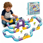 Magnetic Track Go STEM Train Set – Multiple Sizes مسار القطار المغناطيسي الذكي – لعبة STEM ثلاثية الأبعاد 114 قطعة\127 قطعة