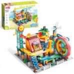 Marble Run Jungle Slide Building Set – Interactive Ball Track (330PCS) مسار الكرات التفاعلي – مغامرة المنزلقات التعليمية (330 قطعة)