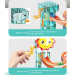 ⁦Marble Run Jungle Slide Building Set – Interactive Ball Track (330PCS) مسار الكرات التفاعلي – مغامرة المنزلقات التعليمية (330 قطعة)⁩ - الصورة ⁦6⁩