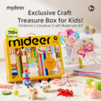 ⁦Mideer All-in-One Handicraft Kit – Creative Craft Supply Box (Craft Master) MD3392 مجموعة الحرف اليدوية المتكاملة للأطفال – أكثر من 700 قطعة⁩ - الصورة ⁦3⁩
