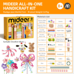 ⁦Mideer All-in-One Handicraft Kit – Creative Craft Supply Box (Craft Master) MD3392 مجموعة الحرف اليدوية المتكاملة للأطفال – أكثر من 700 قطعة⁩ - الصورة ⁦2⁩