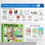 ⁦Mideer Creative Art Expression Box MD4316 صندوق الإبداع الفني الشامل للأطفال – أكثر من 500 قطعة⁩ - الصورة ⁦2⁩