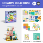 ⁦Mideer Creative Dollhouse: Creative Villa MD2326 ميدير بيت الدمى الإبداعي: الفيلا الإبداعية⁩ - الصورة ⁦2⁩