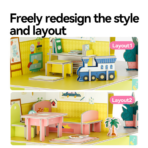 ⁦Mideer Creative Dollhouse: Creative Villa MD2326 ميدير بيت الدمى الإبداعي: الفيلا الإبداعية⁩ - الصورة ⁦5⁩