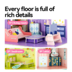 ⁦Mideer Creative Dollhouse: Creative Villa MD2326 ميدير بيت الدمى الإبداعي: الفيلا الإبداعية⁩ - الصورة ⁦4⁩