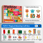 ⁦Mideer Knit & Stitch Magic Box MD4320 صندوق الحياكة والتطريز الإبداعي للأطفال⁩ - الصورة ⁦2⁩