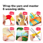 ⁦Mideer Knit & Stitch Magic Box MD4320 صندوق الحياكة والتطريز الإبداعي للأطفال⁩ - الصورة ⁦5⁩