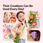 ⁦Mideer Knit & Stitch Magic Box MD4320 صندوق الحياكة والتطريز الإبداعي للأطفال⁩ - الصورة ⁦3⁩