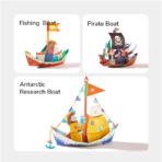 ⁦Mideer Paper Craft Workshop – Nautical Explorer MD2308 مجموعة الحرف الورقية – المستكشف البحري⁩ - الصورة ⁦4⁩