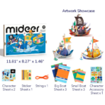 ⁦Mideer Paper Craft Workshop – Nautical Explorer MD2308 مجموعة الحرف الورقية – المستكشف البحري⁩ - الصورة ⁦2⁩