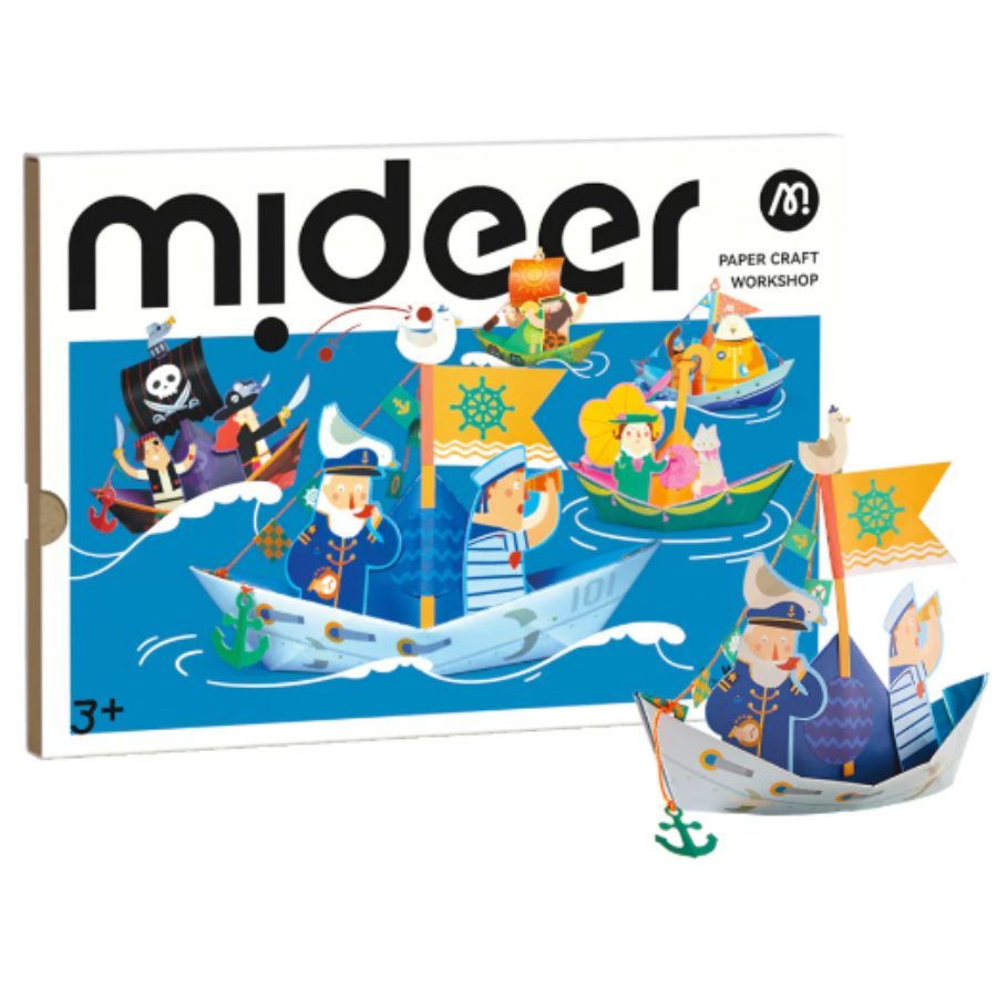 Mideer Paper Craft Workshop – Nautical Explorer MD2308 مجموعة الحرف الورقية – المستكشف البحري Mideer Paper Craft Workshop – Nautical Explorer MD2308 مجموعة الحرف الورقية – المستكشف البحري - الصورة 1