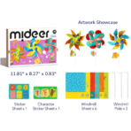 ⁦Mideer Paper Craft Workshop – Windmill Kingdom MD2307 مجموعة الحرف الورقية – مملكة الطواحين الهوائية⁩ - الصورة ⁦2⁩