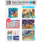 ⁦Mideer – Level Up Puzzles – Level 5: Fairy Tale World MD1648 ميدير – ألغاز ارتقِ بمستوى جديد – المستوى الخامس: عالم القصص الخيالية⁩ - الصورة ⁦2⁩