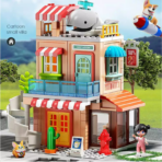 ⁦Mini Doll House Building Set – Family House with Accessories (141PCS) بيت الدمى الصغير القابل للتركيب – منزل عائلي مع إكسسوارات (141 قطعة)⁩ - الصورة ⁦2⁩