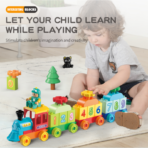 ⁦Mini Train Number Learning Building Blocks Set – FL2319 قطار الأرقام التعليمي – لعبة تركيب وتعلّم العد للأطفال⁩ - الصورة ⁦3⁩