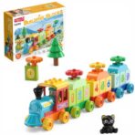 Mini Train Number Learning Building Blocks Set – FL2319 قطار الأرقام التعليمي – لعبة تركيب وتعلّم العد للأطفال