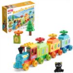 Mini Train Number Learning Building Blocks Set – FL2319 قطار الأرقام التعليمي – لعبة تركيب وتعلّم العد للأطفال