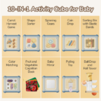 ⁦Motoric Master 10-in-1 – Montessori Motor Skills Activity Cube مكعب الأنشطة التعليمية 10 في 1 للأطفال – لعبة مونتيسوري لتنمية المهارات⁩ - الصورة ⁦2⁩