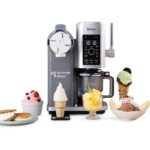 Ninja CREAMi Scoop & Swirl Ice Cream Maker, 13-in-1 Programs (NC701) صانعة الآيس كريم الذكية 2×1 نينجا كريمي سكوب آند سويرل – 13 برنامج