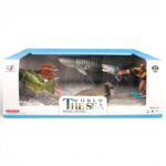 Ocean Animals Toy Set مجموعة حيوانات البحر للأطفال – قرش الحوت وقرش أبيض وسرطان البحر | مجسمات كائنات بحرية