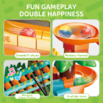 ⁦Piano Slide Adventure Ball Track – Building & Play Set مسار البيانو المنزلق للأطفال – تركيب ولعب (مغامرة المسار الموسيقي)⁩ - الصورة ⁦3⁩