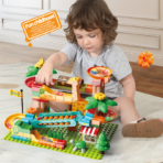 ⁦Piano Slide Adventure Ball Track – Building & Play Set مسار البيانو المنزلق للأطفال – تركيب ولعب (مغامرة المسار الموسيقي)⁩ - الصورة ⁦5⁩