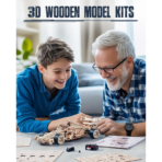 ⁦ROKR Formula Racing Car 3D Wooden Puzzle – Wind-up Mechanical Model (1:18) سيارة فورمولا خشبية ميكانيكية ثلاثية الأبعاد – تعمل بدون بطارية⁩ - الصورة ⁦7⁩