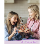 ⁦ROKR Magic Cello Mechanical Music Box 3D Wooden Puzzle – Symphony of Gorgeous Dreams مجسم آلة التشيلو الموسيقية الميكانيكية ثلاثي الأبعاد – DIY للكبار⁩ - الصورة ⁦5⁩