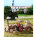 ⁦ROKR Steam Locomotive 3D Wooden Puzzle – Mechanical Model Kit (LKA01) مجسم القطار البخاري الخشبي المتحرك – بازل ثلاثي الأبعاد ميكانيكي (469 قطعة)⁩ - الصورة ⁦7⁩