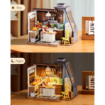 ⁦Rolife Baking Kitchen DIY Miniature House 1:18 Scale مجسم مطبخ الخَبز الكلاسيكي ثلاثي الأبعاد – DIY للكبار⁩ - الصورة ⁦5⁩