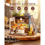⁦Rolife Baking Kitchen DIY Miniature House 1:18 Scale مجسم مطبخ الخَبز الكلاسيكي ثلاثي الأبعاد – DIY للكبار⁩ - الصورة ⁦2⁩