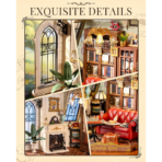 ⁦Rolife Catherine's Living Room DIY Miniature House DG175 مجسم غرفة معيشة كلاسيكية أوروبية ثلاثي الأبعاد – DIY للكبار⁩ - الصورة ⁦7⁩