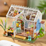 ⁦Rolife Dreamy Garden House DIY Miniature House DG163 مجسم بيت الحديقة الزجاجي ثلاثي الأبعاد – DIY للكبار⁩ - الصورة ⁦3⁩