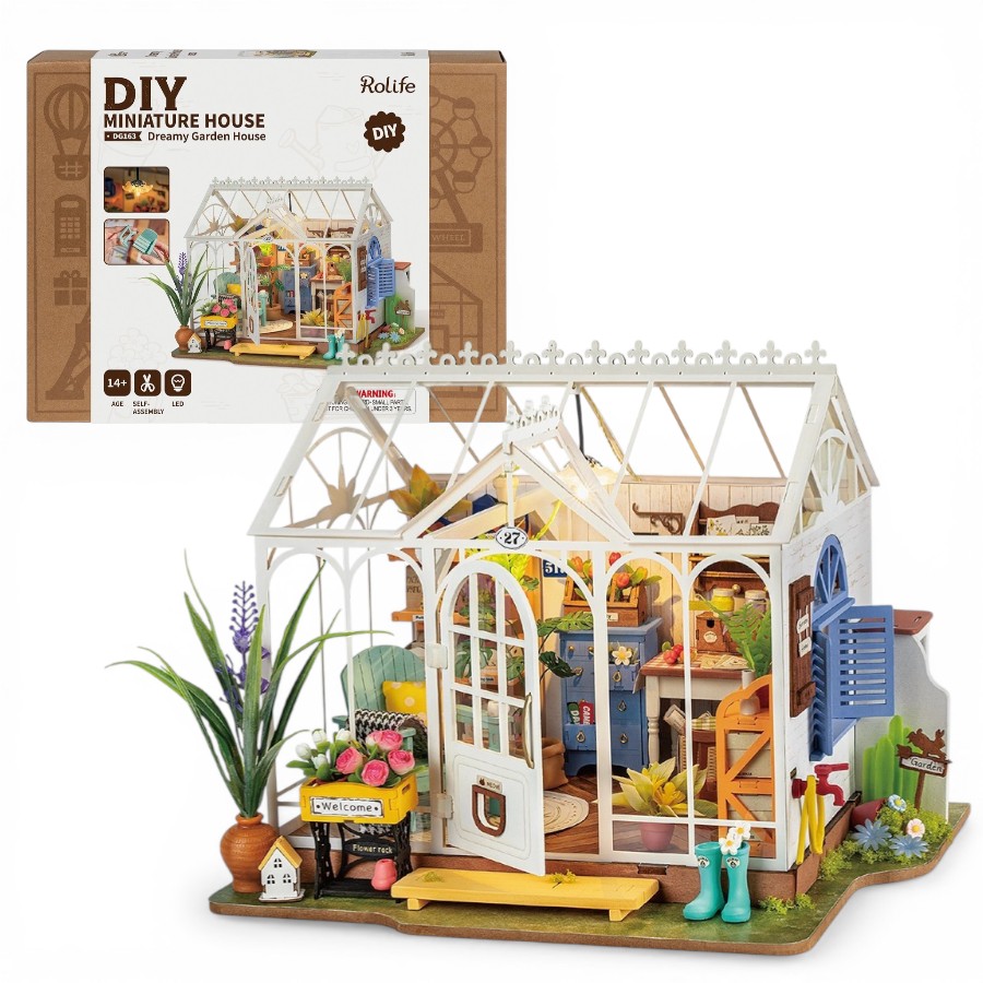 Rolife Dreamy Garden House DIY Miniature House DG163 مجسم بيت الحديقة الزجاجي ثلاثي الأبعاد – DIY للكبار Rolife Dreamy Garden House DIY Miniature House DG163 مجسم بيت الحديقة الزجاجي ثلاثي الأبعاد – DIY للكبار - الصورة 1