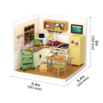 ⁦Rolife Happy Meals Kitchen Miniature House DW008 مجسم مطبخ منزلي دافئ ثلاثي الأبعاد – DIY للكبار⁩ - الصورة ⁦6⁩