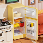 ⁦Rolife Happy Meals Kitchen Miniature House DW008 مجسم مطبخ منزلي دافئ ثلاثي الأبعاد – DIY للكبار⁩ - الصورة ⁦3⁩