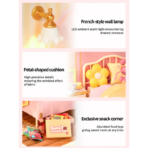 ⁦Rolife Lovely Pink Bedroom – Super Creator Miniature House DW016 مجسم غرفة نوم وردية أنيقة⁩ - الصورة ⁦3⁩