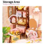 ⁦Rolife Pop Bubble Bathroom – Super Creator Miniature House DW014B مجسم حمّام فاخر مع فقاعات⁩ - الصورة ⁦5⁩