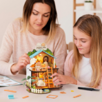 ⁦Rolife Puppy's Cozy Villa DIY Miniature House مجسم فيلا الجرو الدافئة ثلاثي الأبعاد – DIY للكبار⁩ - الصورة ⁦8⁩