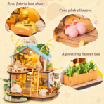 ⁦Rolife Puppy's Cozy Villa DIY Miniature House مجسم فيلا الجرو الدافئة ثلاثي الأبعاد – DIY للكبار⁩ - الصورة ⁦6⁩