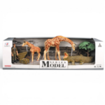 Safari Animals Set – Giraffe & Crocodile Figures مجموعة حيوانات السفاري – زرافة وتمساح