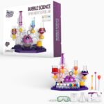 Science Can Bubble Science Super Lab – 20 Experiments Kit مختبر الفقاعات العلمي للأطفال – مجموعة تجارب العلوم 61 قطعة