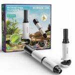 Telescope & Microscope for Kids – Discovery Science Kit تلسكوب وميكروسكوب للأطفال 2 في 1 – مجموعة الاستكشاف العلمية (تكبير 20X و 250X)