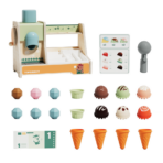 ⁦Topbright Ice Cream Boutique Pretend Play Set متجر الآيس كريم الخشبي للأطفال – لعبة مطبخ مونتيسوري⁩ - الصورة ⁦2⁩